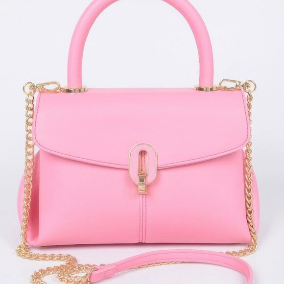 Faux Leather Top Handle Bag - Picture 4 of 4